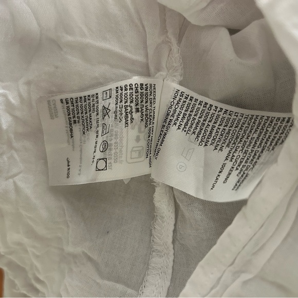 H&M Lightweight Cotton Button-Down White Size M - Picture 7 of 7